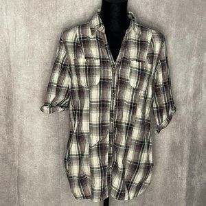 Decree Plaid Shirt~size XL